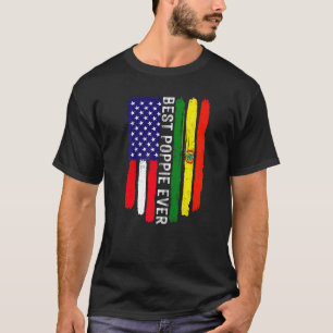 Amerikaanse vlag en Bolivia vlag beste papaver ooi T-shirt