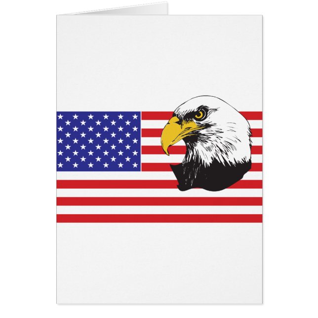 Amerikaanse vlag en Eagle (Voorkant)