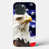 Amerikaanse vlag en Eagle Case-Mate iPhone Case (Achterkant)