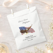 Amerikaanse vlag en Eagle Favor Bag Bedankzakje (Geknipt)