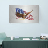 Amerikaanse vlag en Eagle Silver Spandoek (Beurs)