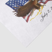 Amerikaanse vlag en Eagle Tissuepapier (Detail)
