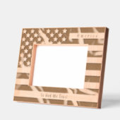 Amerikaanse vlag en  gevouwen Amerikaanse vlag Gegraveerde Lijstjes (Links)