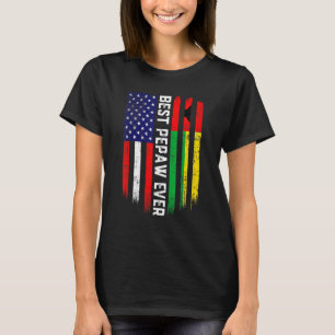 Amerikaanse vlag en Guinee-Bissau vlag beste prei T-shirt