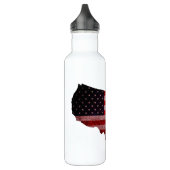 Amerikaanse vlag en kaart #2 waterfles  (Links)