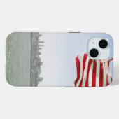 Amerikaanse vlag en kustlijn Case-Mate iPhone case (Achterkant (horizontaal))