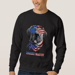 Amerikaanse vlag Engelse Mastiff Hondenliefhebber Trui