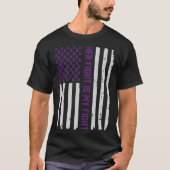 Amerikaanse vlag Epilepsy Awareness T-Shirt T-shir (Voorkant)