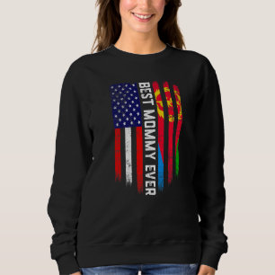 Amerikaanse vlag & Eritrea vlag Beste mama ooit Pa Trui