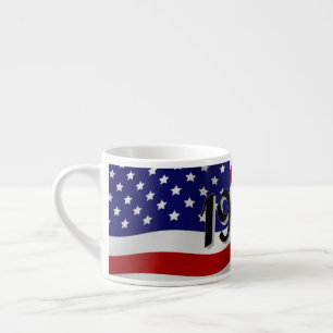 Amerikaanse vlag Espresso Cup 1940 Espresso Kop