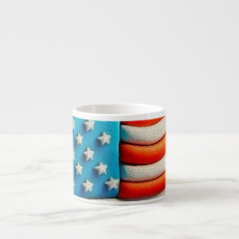 Amerikaanse vlag espresso kop