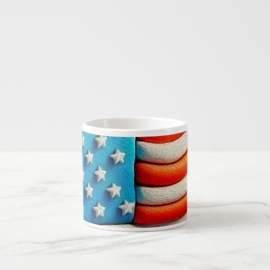 Amerikaanse vlag espresso kop (Voorkant)