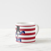 Amerikaanse vlag espresso kop (Voorkant rechts)
