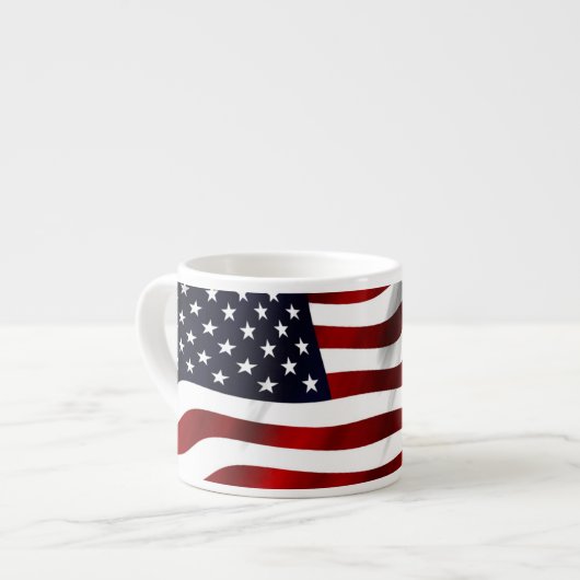Amerikaanse vlag espresso kop (Voorkant links)
