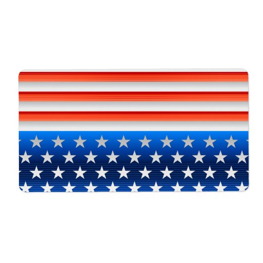 Amerikaanse vlag etiket (Voorkant)