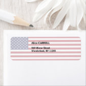 Amerikaanse vlag etiket (Insitu)