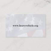 Amerikaanse vlag fade visitekaartje (Achterkant)