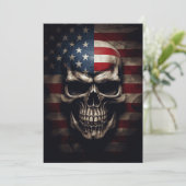 Amerikaanse vlag feestdagenkaart (Staand voorkant)