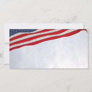Amerikaanse vlag feestdagenkaart