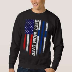 Amerikaanse vlag & Finland vlag beste moeder ooit Trui