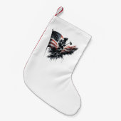 Amerikaanse vlag. Firefighter Kleine Kerstsok (Voorkant (Hangend))