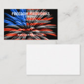 Amerikaanse vlag Fireworks Visitekaartje (Voorkant / Achterkant)