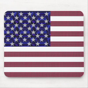 Amerikaanse vlag Flag Gemstone Art Muismat