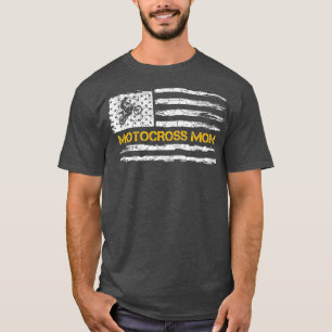 Amerikaanse vlag Flag Proud Motocross Dirt Bike M T-shirt