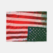 Amerikaanse vlag fleece deken (Voorkant (Horizontaal))