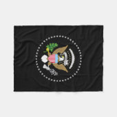 Amerikaanse vlag fleece deken (Voorkant (Horizontaal))