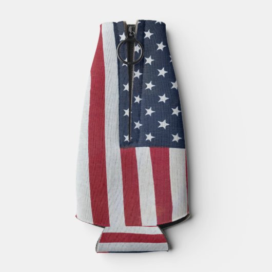 Amerikaanse vlag flessenkoeler flesjeskoeler (Achterkant)
