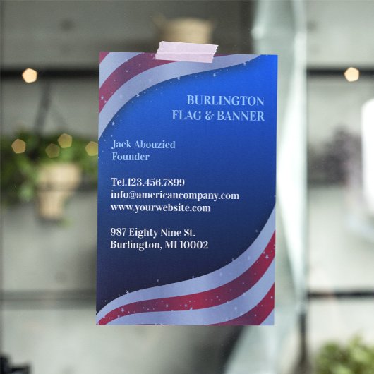 Amerikaanse vlag flyer
