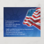 Amerikaanse vlag flyer (Achterkant)