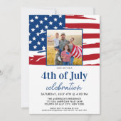 Amerikaanse vlag Foto 4 juli Kaart (Voorkant)