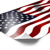 Amerikaanse vlag foto afdruk (Hoek)