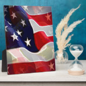 Amerikaanse vlag fotoplaat (Zijkant)