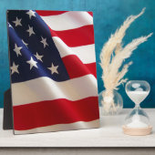 Amerikaanse vlag fotoplaat (Zijkant)