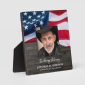 Amerikaanse vlag fotoplaat (Voorkant)