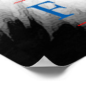 Amerikaanse vlag Freedom Eagle Eye Poster (Hoek)