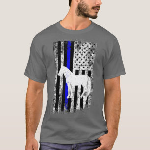 Amerikaanse vlag, gebergte patrouillepolitie t-shirt