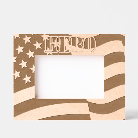 Amerikaanse vlag gegraveerde lijstjes (Voorkant)