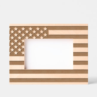 Amerikaanse vlag gegraveerde lijstjes