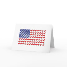 Amerikaanse vlag gemaakt van eenden