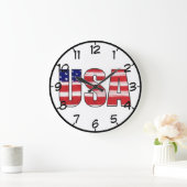 Amerikaanse vlag genummerd grote klok (Huis)