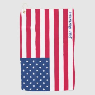 Amerikaanse vlag   Gepersonaliseerd Golfhanddoek