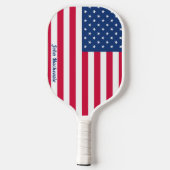 Amerikaanse vlag | Gepersonaliseerd  Pickleball Paddle (Achterkant)