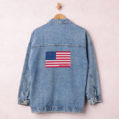 Amerikaanse vlag | Gepersonaliseerde denim jas Denim Jacket (Hangar)