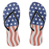 Amerikaanse vlag gestileerd design teenslippers (Voetbed)