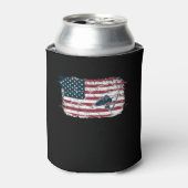 Amerikaanse vlag Gevist Blikjeskoeler (Blikje Voorkant)