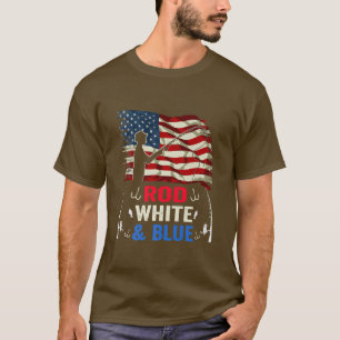 Amerikaanse vlag Gevist op 4 juli T-shirt